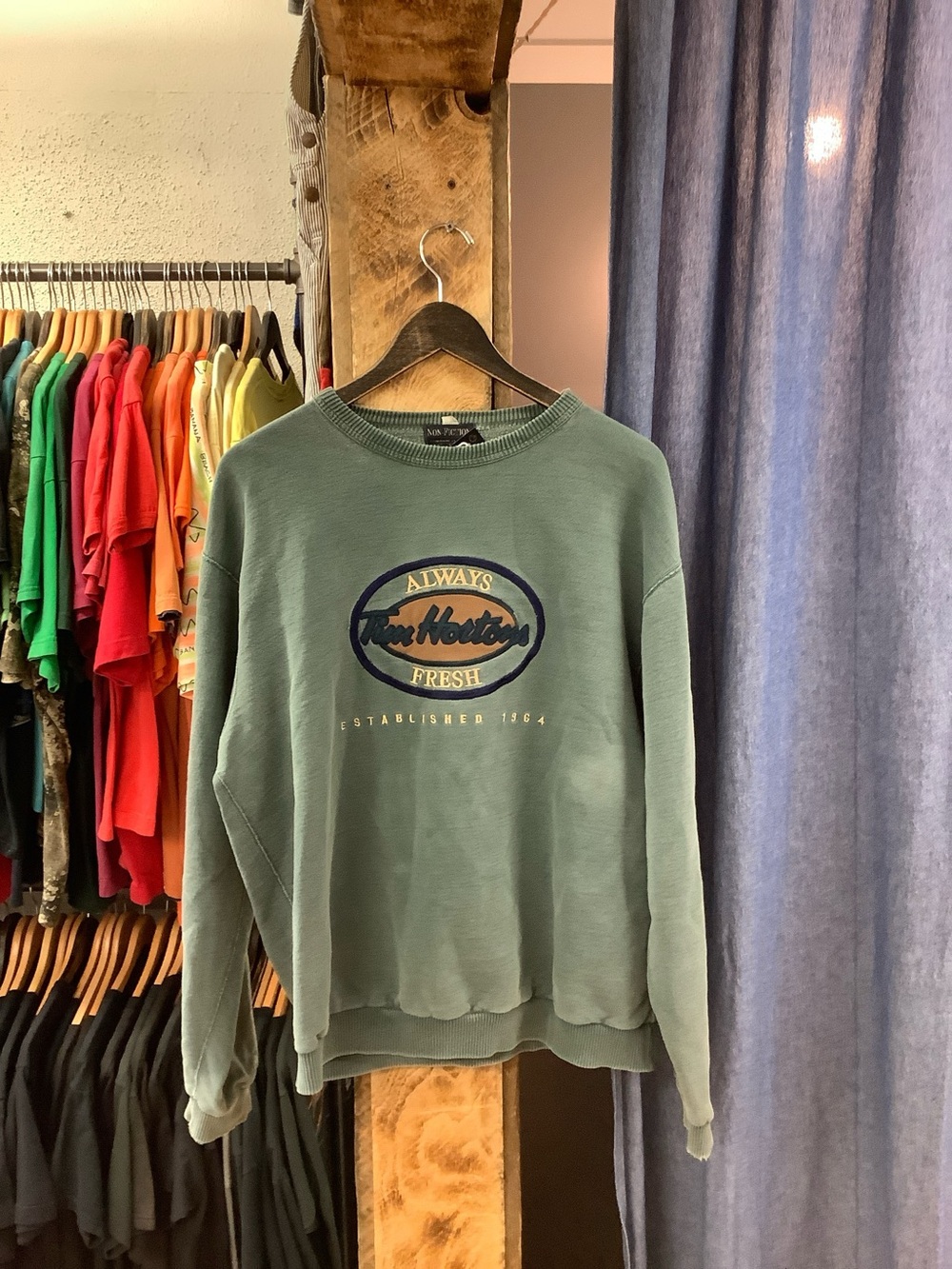 Vintage Tim Hortons green Crewneck